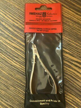 Vintage MEHAZ Professional #005 Cuticle Nipper – 1/4 Jaw